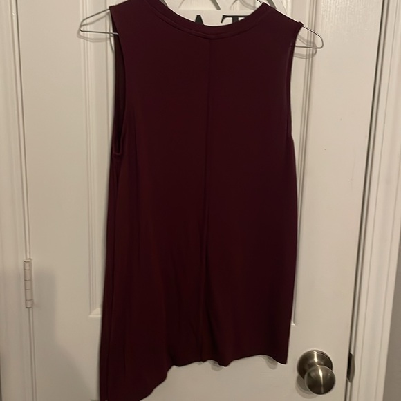 Athleta Asymmetrical Tank Top Womens xSmall Maroon - Picture 6 of 6